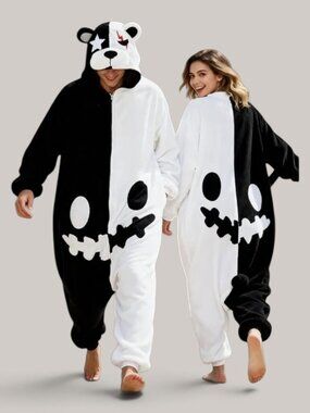 Costumes | New Monokuma Onesie Costume Teddy Bear Size Adult Small ...